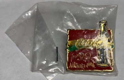 1996 Atlanta Olympic Coca-Cola Pin new in packaging - Image 1 of 2