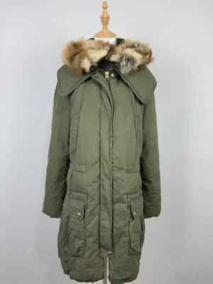 Miss Sixty Collection Green Heavyweight Full Zip Snap Hooded Women's Jacket XL - Image 1 of 4