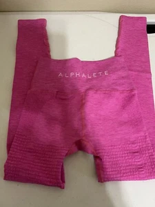Alphalete Hot Pink Halo Workout Leggings High Waist Shaping Countour | Größe S - Bild 1 von 5