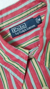 Polo Ralph Lauren Mens Striped Two Pocket Button-Up Shirt Multi Color Medium M - Picture 1 of 12