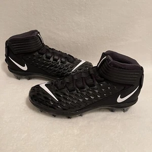 Men Nike Force Savage Pro 2 Football Cleats Black- White AH4000-002 Size 11.5 - Picture 1 of 12