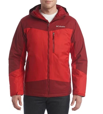 Men's Columbia Wister Slope Colorblock Thermal Coil Insulated Jacket, Red XL  P - Image 1 of 2
