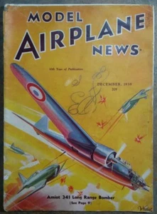 Modellflugzeug News Dezember 1938 - guter Zustand, 3 Baupläne innen! - Bild 1 von 12