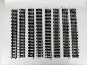 HO Scale Feller Garnet Nickel Silver 9" Straight Track Set of 8 - Picture 1 of 5
