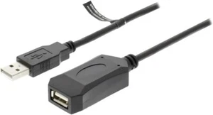 Original 2.0 Extension 5m USB A Cable Male to female (Black) - Picture 1 of 4