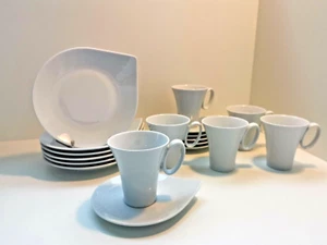 18tlg.Kaffeeservice "Drop"-für 6 Personen Top Modern in Tropfenform-Porzellan  - Bild 1 von 10