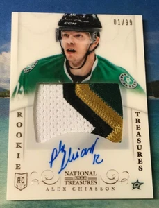ALEX CHIASSON 1/1 RC AUTO PATCH 4 COLOR ROOKIE #1/99 NATIONAL TREASURES 2013  - Picture 1 of 2
