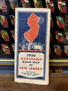 1930 Standard Oil Of New Jersey Road Map: New Jersey USED - Picture 1 of 2