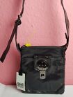 Firetrap New With Tags Crossbody Dark Grey Shiny Small Square Metal Buckle Bag