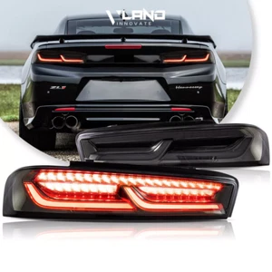 Smoked VLAND For LED Tail Lights For Chevrolet Camaro 16-18 RED Turn Sequentail - Picture 1 of 12
