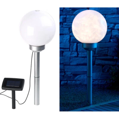 Lunartec Solar-LED-Leuchtkugel mit rotierendem Licht-Effekt & Erdspieß, Ø 20 cm - Bild 1 von 4