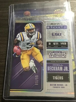 2018 Panini Contenders Draft Picks Bowl Ticket #77 Odell Beckham Jr. #83/99! LX1 - Image 1 of 2