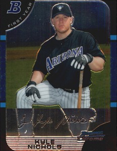 2005 Bowman Chrome Arizona Diamondbacks Baseball Card #267 Kyle Nichols RC