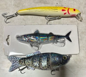 3 ct. 6-7" CASTAIC swimbaits Backstabber bass muskie musky baits lures pike - Picture 1 of 1