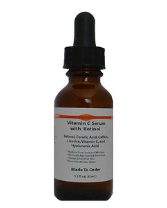 Vitamin C Serum mit Retinol, Ferulasäure, Koffein, Süßholz & Hyaluronsäure - Bild 1 von 3