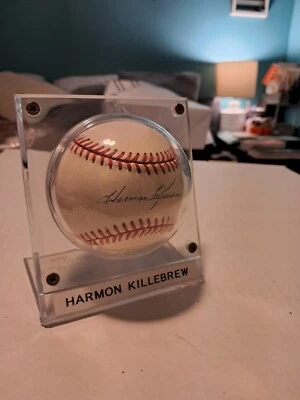 HARMON KILLEBREW Signed Official MLB Baseball HOF MINNESOTA TWINS PSA - Image 1 of 4