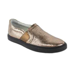 BNIB LANVIN Snakeskin Leather Sneakers - Gold Sz 39 ITALY - Picture 1 of 9