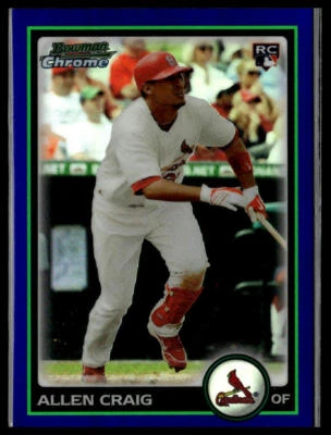Bowman Draft Picks & Prospects 2010 #BDP93 Allen Craig refractores cromo púrpura Foto 1 de 2