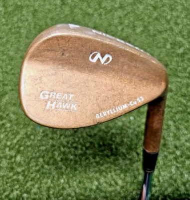 Nickent Great Hawk BeCu Approach Wedge 53*  /  RH  / Stiff Steel ~36.5" / jd5255 - Image 1 of 4