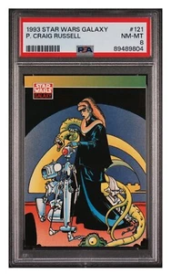 1993 Topps Star Wars Galaxy Series 1 #121 Craig Russell Bib Fortuna PSA 8 - Picture 1 of 2
