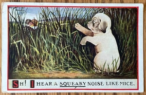 SALE - Vintage Postcard - Dog Life Series 172 - American Colorgravure - Picture 1 of 3