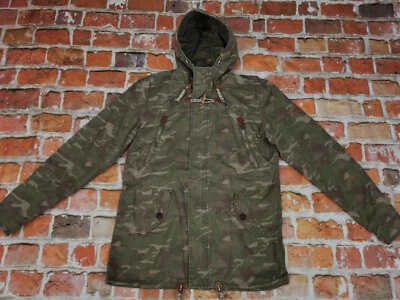 *ALCOTT COMPANY CAMO CAPPOTTO ESTIVO PARKA GIACCA*ESERCITO*CAMOUFLAGE*TAGLIA: L XL*TIP TOP - Immagine 1 di 4
