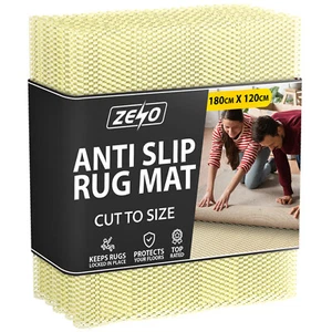 RUG UNDERLAY ANTI SLIP CARPET PAD MAT GRIPPER LARGE STRONG GRIP CUT SIZE FLOOR - Picture 1 of 9