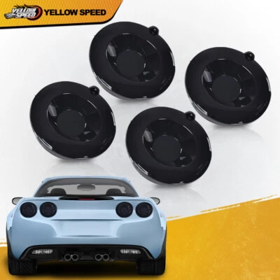 Fit For 2005-2012 Chevrolet Corvette C6 Coupe Black LED Brake Tail Lights 4pcs - Image 1 of 4