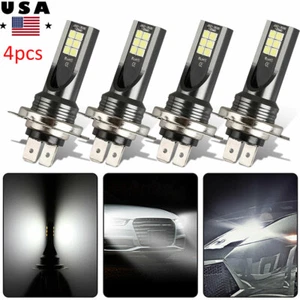 4 piezas Kit de faros LED H7 bombillas haz alto O bajo 120W 26000LM 6000K Kit de stock de EE. UU. - Imagen 1 de 10