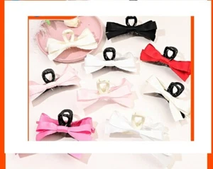 Clip de pelo con moño satinado de moda - Elegante accesorio de moño grande para mujeres y niñas NUEVO - Imagen 1 de 9