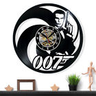 James Bond  Vinyl Wall Clock Gift Surprise Ideas Friends Birthdays Holiday Decor