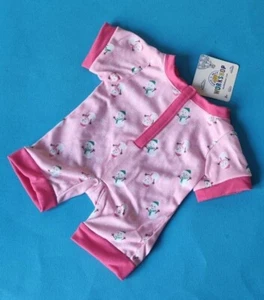 Build A Bear Christmas Pink Sleeper PJ's snowman BNWT Clothes Outfit - Picture 1 of 2