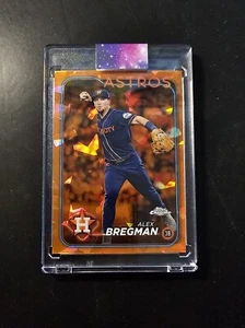 2024 Topps Chrome Sapphire Alex Bregman Orange Refractor /25 SP Houston Astros - Picture 1 of 3