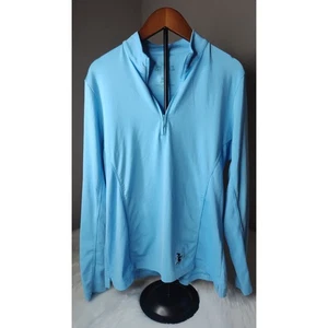 Peter Millar Golf Quarter Zip Pullover Damen Medium Witch Broomstick blau - Bild 1 von 6