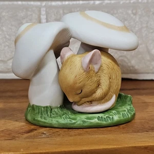 Woodland Surprises MOUSE Hand Painted Porcelain 1984 Figurine - Picture 1 of 5