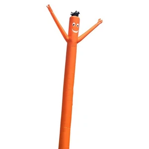 Tubo inflable publicitario hombre 18 pies naranja inflable ondulado mosca chico sin soplador - Imagen 1 de 1