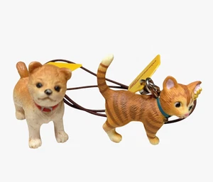 Set of 2 C.C. Lemon Ninten Dogs + Cats Shiba and Cat Mascot Figure Strap Japan - Picture 1 of 6
