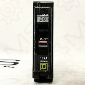 Square D QO120 20A 1 Pole Circuit Breaker - Picture 1 of 6