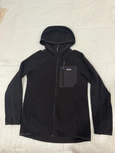 Patagonia Kids' R1 Air Full-Zip Hoody Wool White Size Medium Blk - Picture 1 of 3
