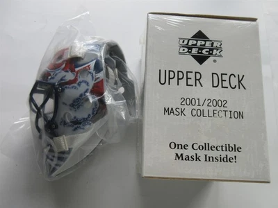 Patrick Roy 2001-02 Colección Máscara Cubierta Superior Mini Máscara Jaula Máscara Azul Foto 1 de 4