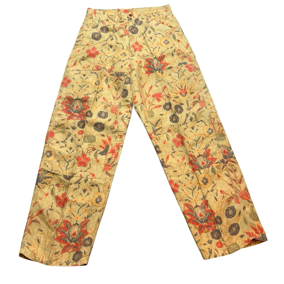 Vintage Ralph Lauren Floral Wide Leg Pants Size 4 High Waist - Image 1 of 4