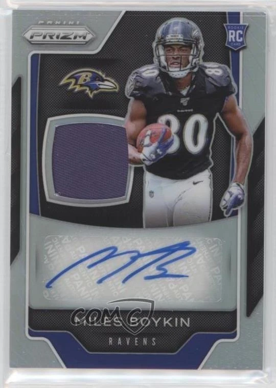 2019 Panini Prizm Rookie Patch Auto /60 Miles Boykin #RPA-MB RPA Patch Auto RC - Image 1 of 2