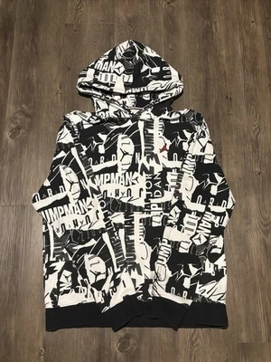 Мужская толстовка с капюшоном Jordan Jumpman, универсальный принт, черная/белая, размер большой - Изображение 1 из 4