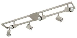 Eglo 93679A Zeraco 6 Light 37"L Fixed Rail Lighting - Nickel - Picture 1 of 4
