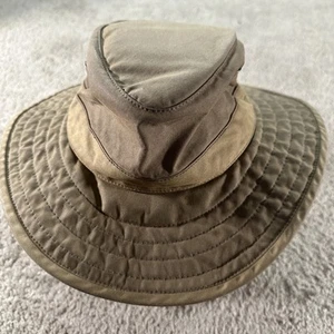 Tilleys Endurables Booney Hat Cap Men 7 1/2 Brown Model TWC6 Handcrafted Waxed - Picture 1 of 10