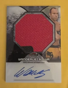 2013 Topps Finest UFC Jumbo Fight Mat Auto Relic Wanderlei Silva - Picture 1 of 6