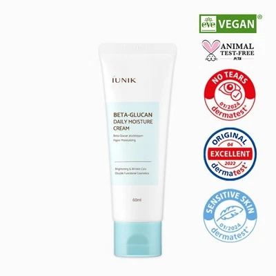 IUNIK Beta-Glucan Daily Moisture Cream 60ml Hydrating Face Cream *UK SELLER* - Image 1 of 3