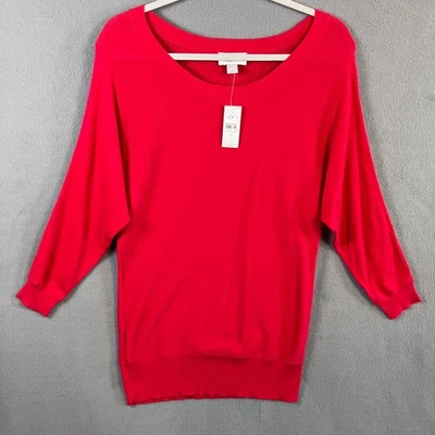LOFT Women's 3/4 Sleeve Pullover Sweater Size S Red NWT - Image 1 of 4