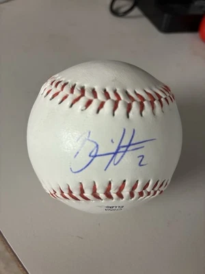 BILL HALL Firmado AUTOGRAFIADO Béisbol MILWAUKEE BREWERS Bola Oficial Liga Foto 1 de 4