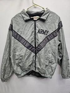 Jacket Nylon  Zipped, US Army, Gray, Men's, Large MILITARY ISSUED  - Picture 1 of 14